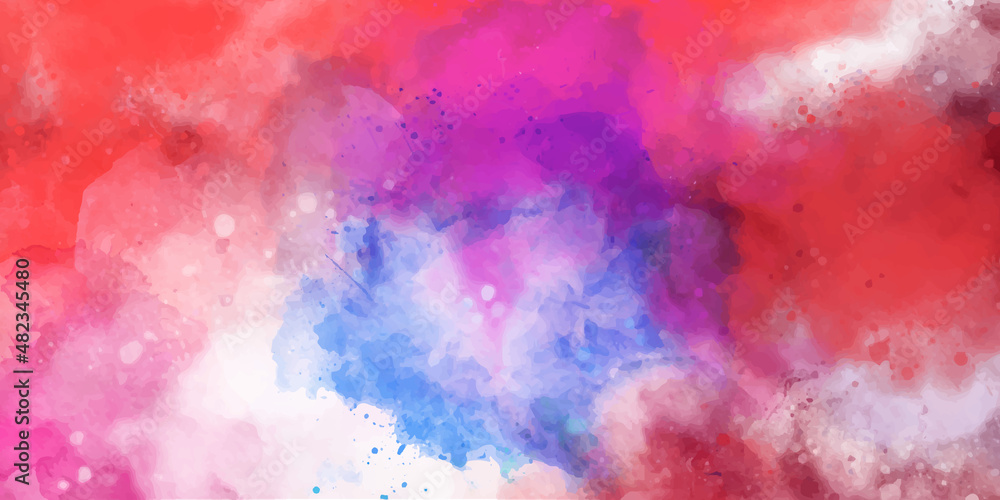Fototapeta premium abstract watercolor hand painted background. Abstract hand drawn watercolor background colorful watercolor background. hand painted by brush. Splash acrylic colorful background.