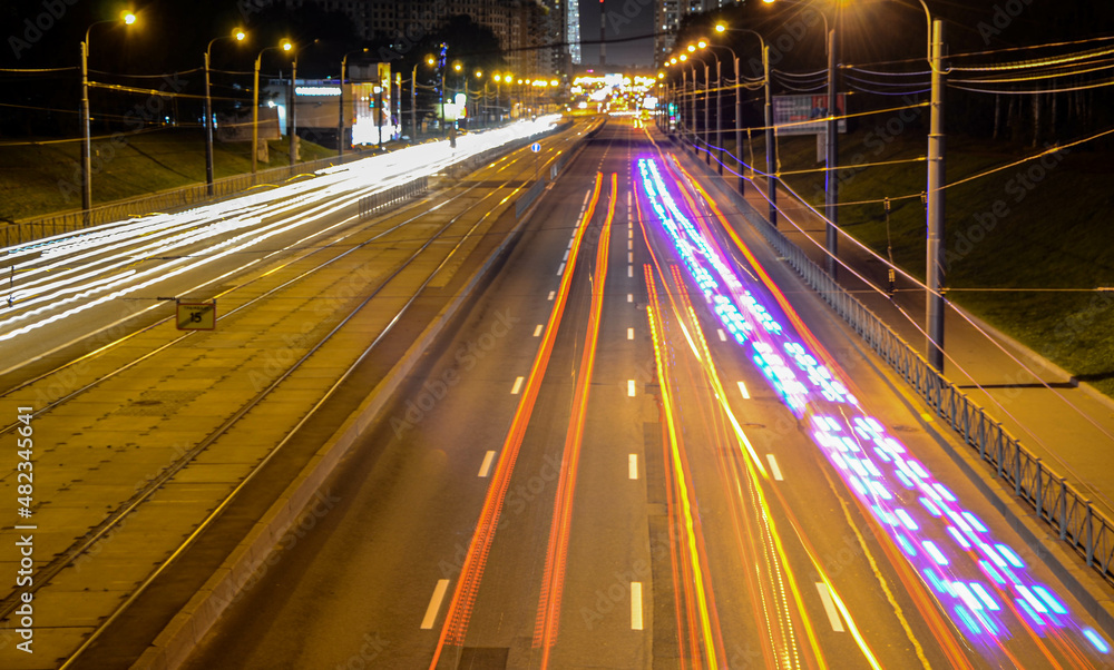 traffic in night traffic in night