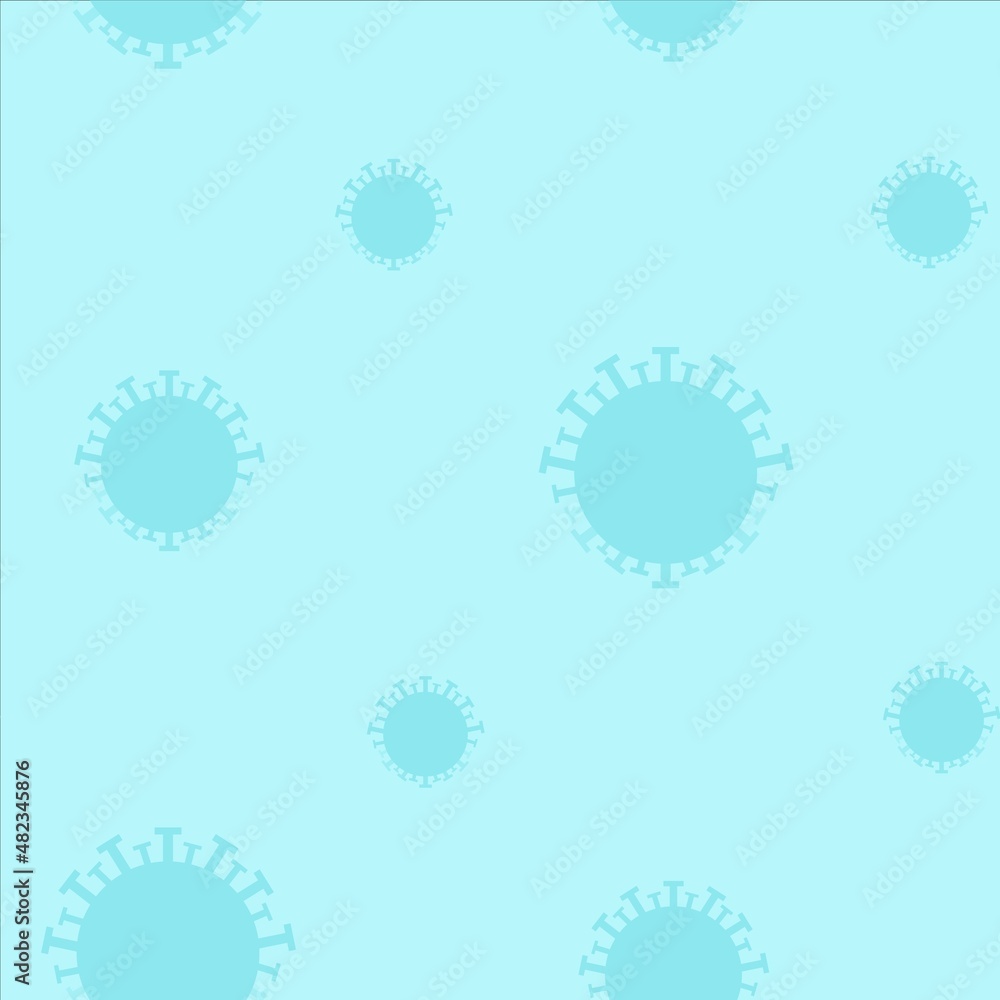 Coronavirus long background. Vector seamless pattern with covid-19 sign. Coronavirus Seamless Background..