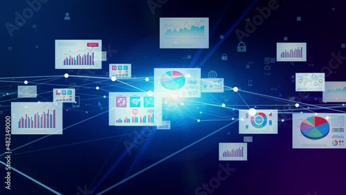 Wallpaper Mural Business documents concept. Electronic application. Digital transformation. Torontodigital.ca