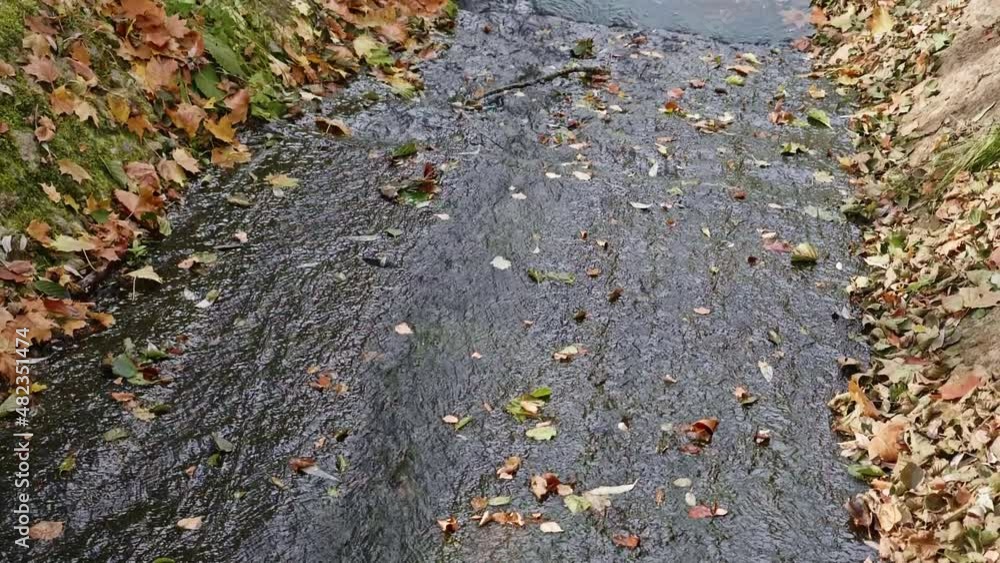 View of water of saint spring on the territory of estate of famous russian composer. Nice autumn in Russia. View of water of saint spring on the territory of estate of famous russian composer. Nice autumn in Russia.