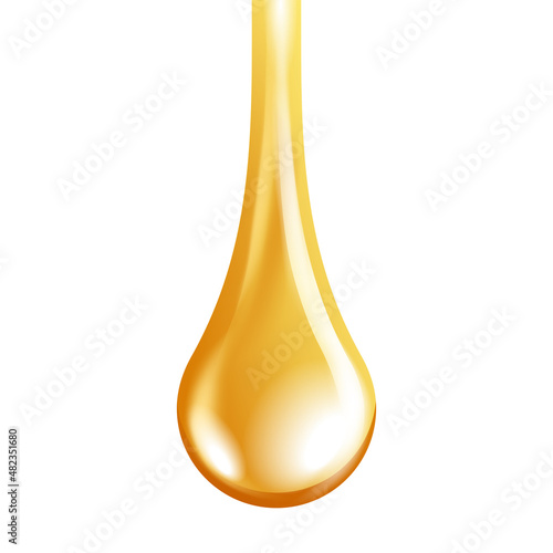 Some golden dripping liquid - oil, honey, gel