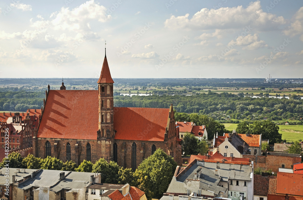 Church of Sts. Jakub and Nicholas in Chelmno. Poland