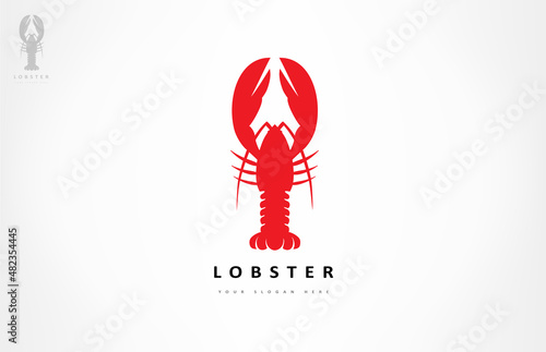 Lobster logo vector. Seafood design