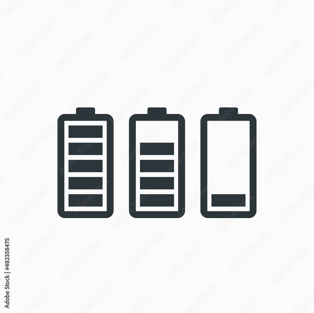 simple illustration of battery, vector art. simple illustration of battery, vector art.