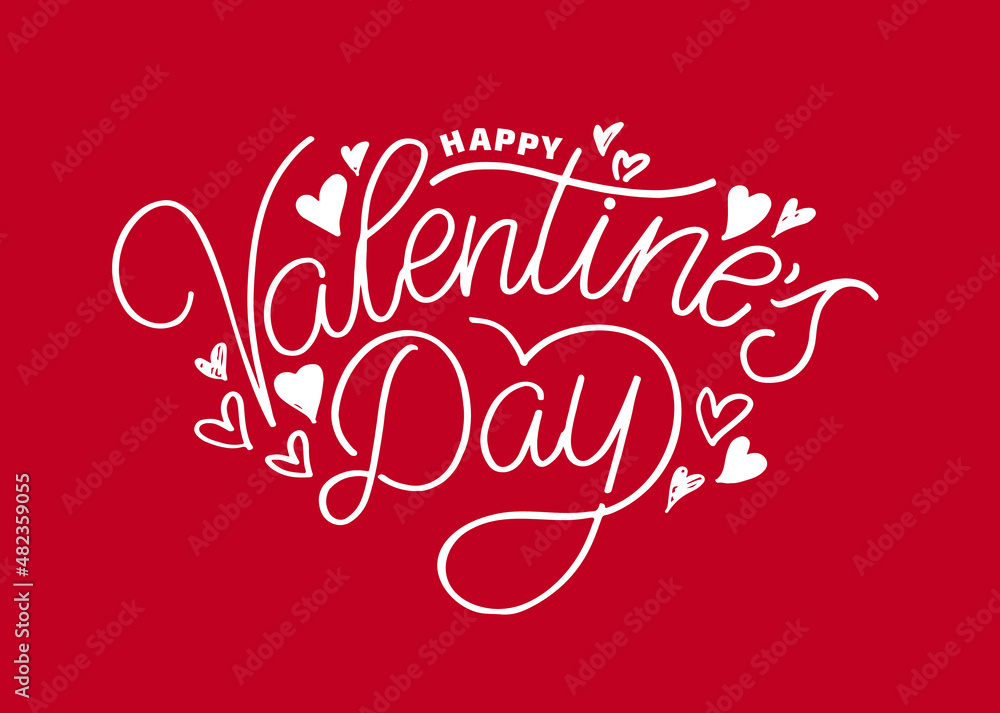 Happy Valenti's Day - lettering postcard. Love you, Kiss you - lettering label for t-shirt design. Love backgrounf pattern.