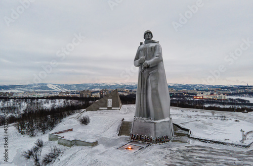 Defenders of the Soviet Arctic monument in Murmansk photo