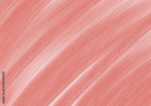Abstract art background pink and rose colors with soft gradient. Red watercolor painting on canvas.