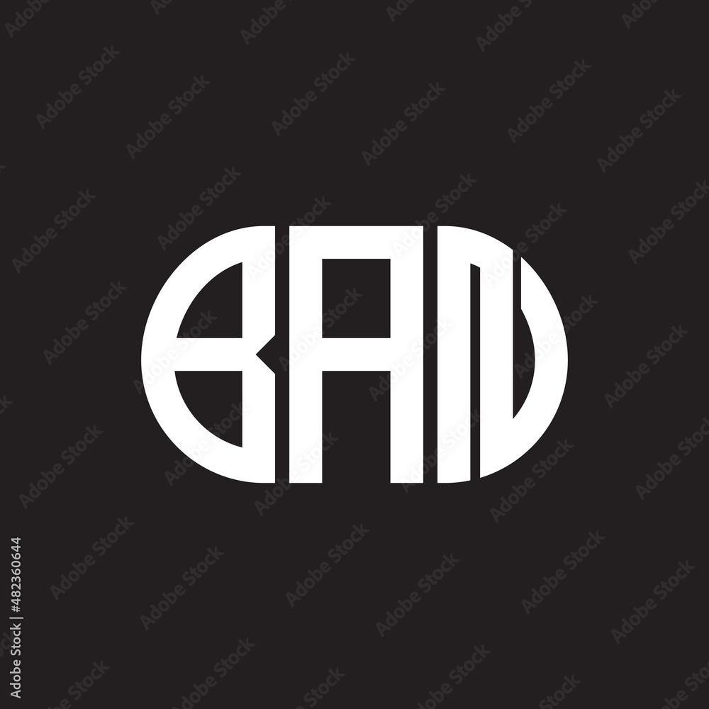 BAN letter logo design on black background. BAN BAN letter logo design on black background. BAN