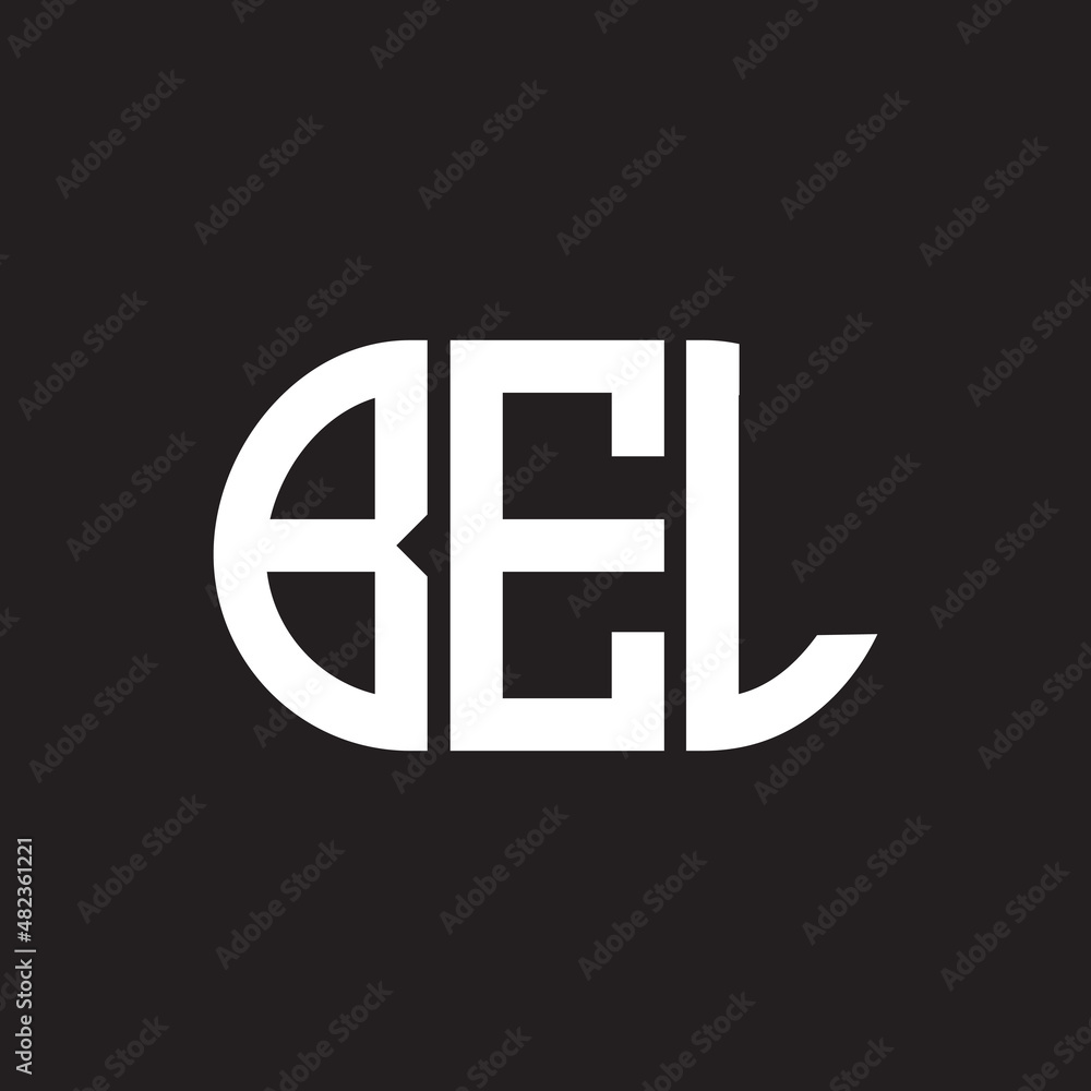 BEL letter logo design on black background. BEL BEL letter logo design on black background. BEL