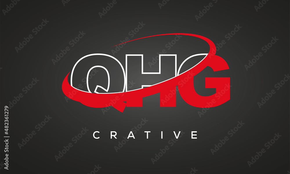 QHG letters creative technology logo design