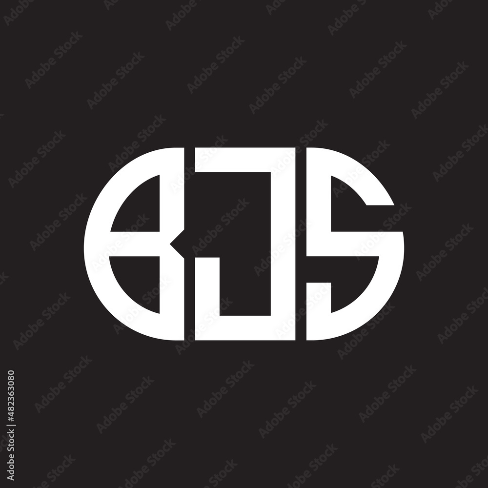 BJS letter logo design on black background. BJS BJS letter logo design on black background. BJS