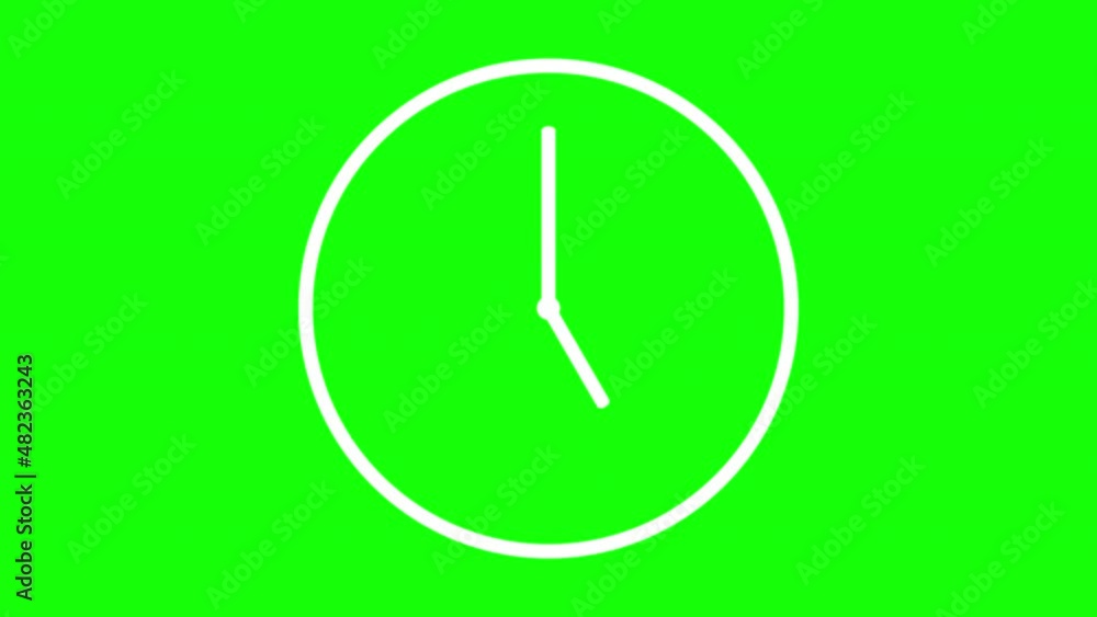 Animation of a clock with rotating time pointers. Watch shows the running time. Counting 24 Hours. Clock with moving arrows. Motion graphics on green screen and chroma key background.
Animation of a clock with rotating time pointers. Watch shows the running time. Counting 24 Hours. Clock with moving arrows. Motion graphics on green screen and chroma key background.