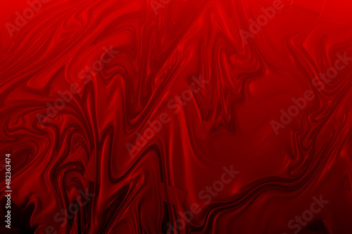volcanic lava concept in red and orange color, 3d fractal background. decorative image for design