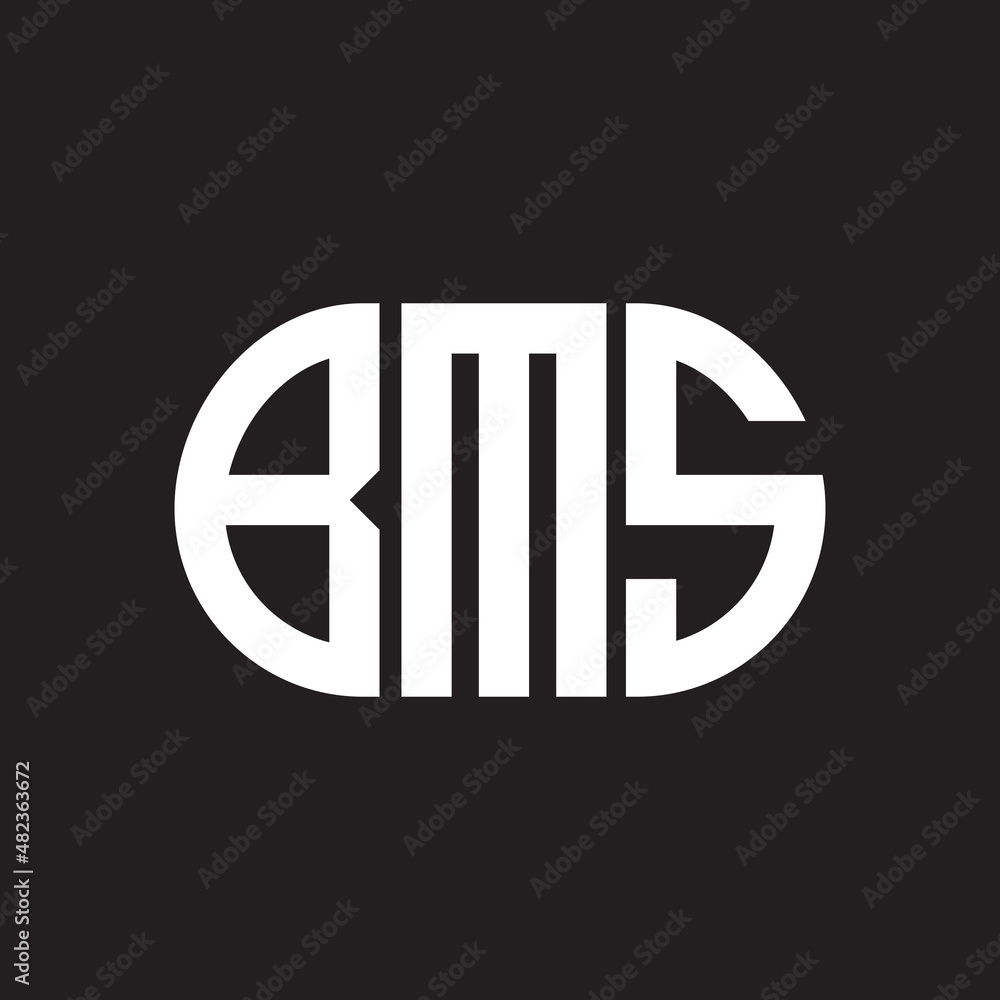 BMS letter logo design on black background. BMS BMS letter logo design on black background. BMS