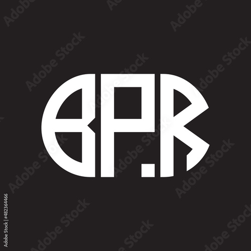 Free Download BPR letter logo design on black background. BPR - GFXLoad
