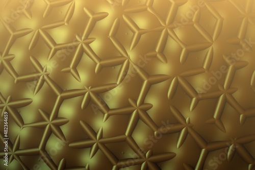 Obraz na plátně nanotechnology concept, microchips and electronics, honeycomb, 3d fractal design