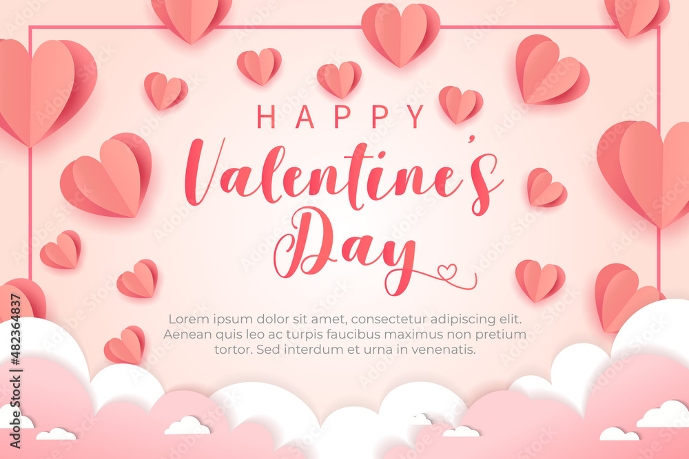 valentine day greeting card background template