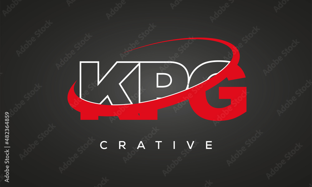 KPG letters creative technology logo design