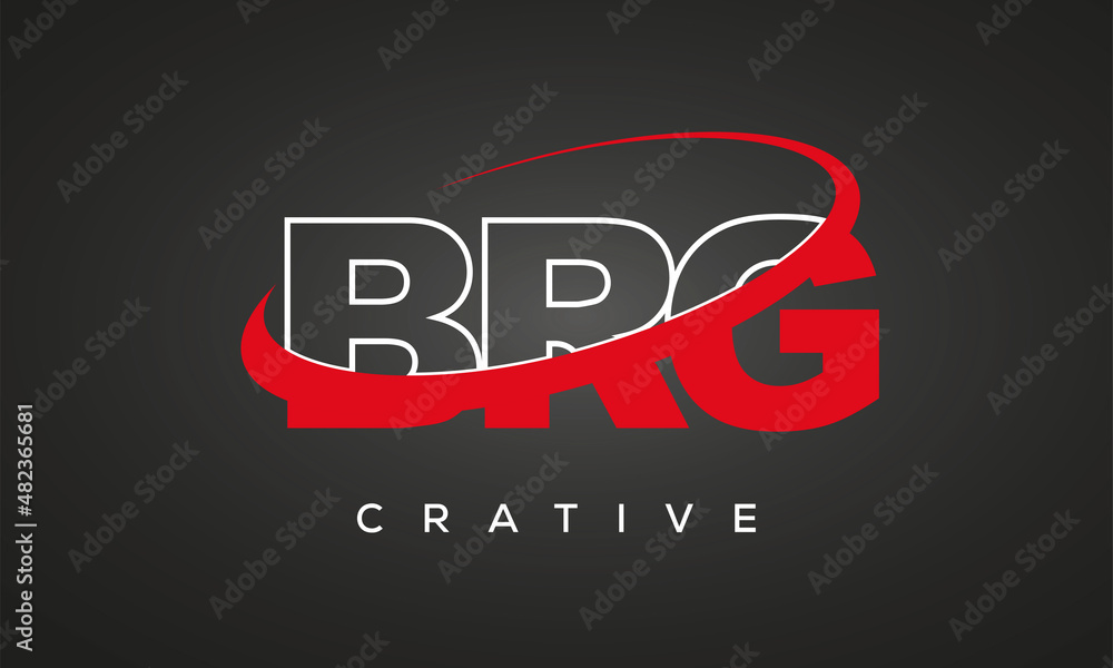 BRG letters creative technology logo design