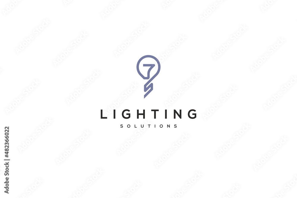Template logo design for lighting product or production Template logo design for lighting product or production