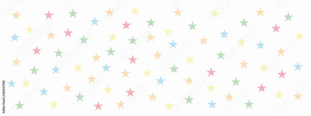 Star confetti. Festive confetti from the stars of the stars. Stars background. Vector illustration.