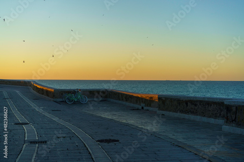 Beach of Termoli, city in Campobasso province, Molise, Italy