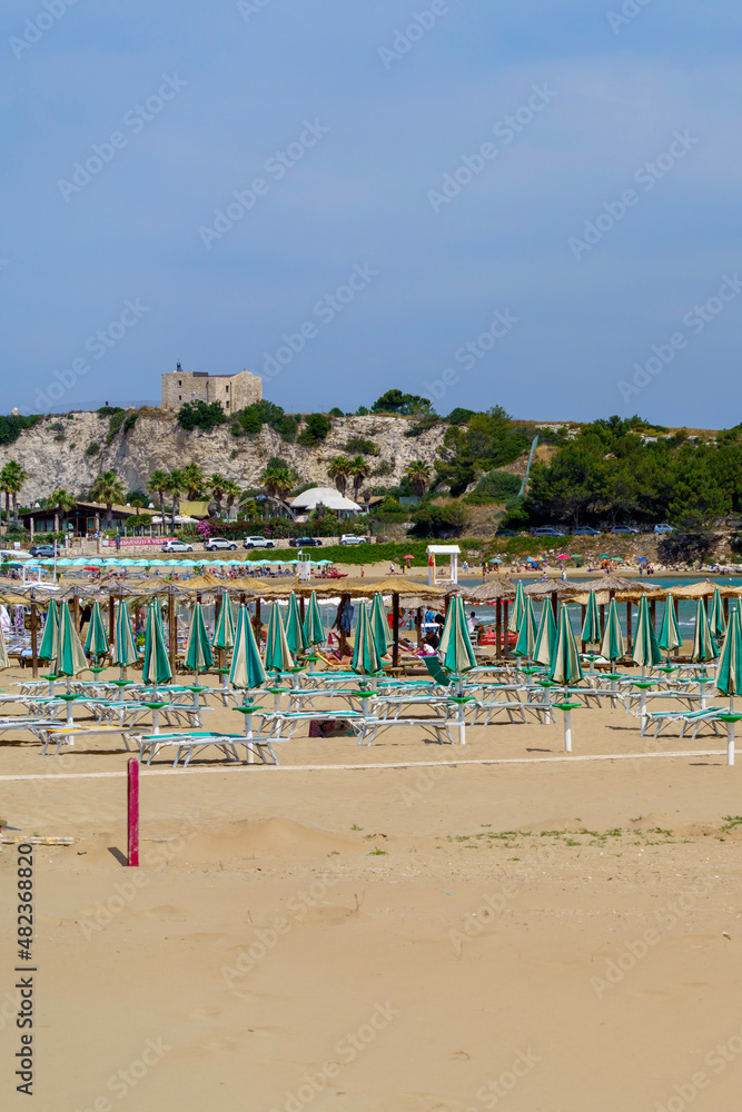Beach of Vieste, Gargano, Apulia, Italy Beach of Vieste, Gargano, Apulia, Italy