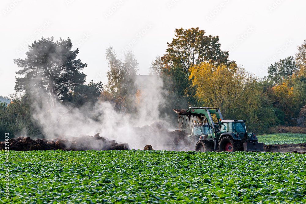 plowed agricultural field and fertile soil that is fertilized with natural fertilizers plowed agricultural field and fertile soil that is fertilized with natural fertilizers