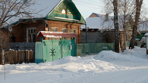 house in winter