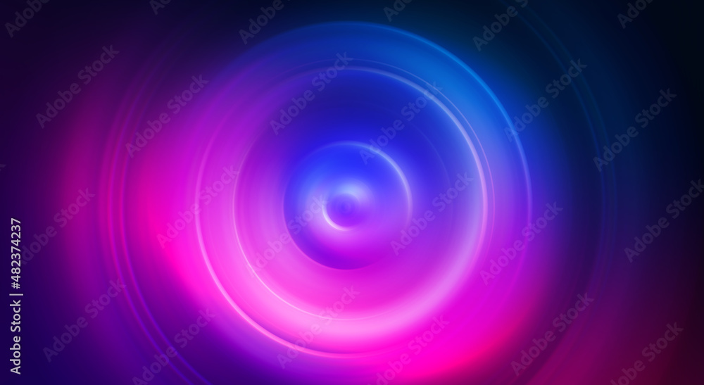 Dark abstract futuristic background with ultraviolet neon glow. Laser neon lines, waves, particle explosion Dark abstract futuristic background with ultraviolet neon glow. Laser neon lines, waves, particle explosion