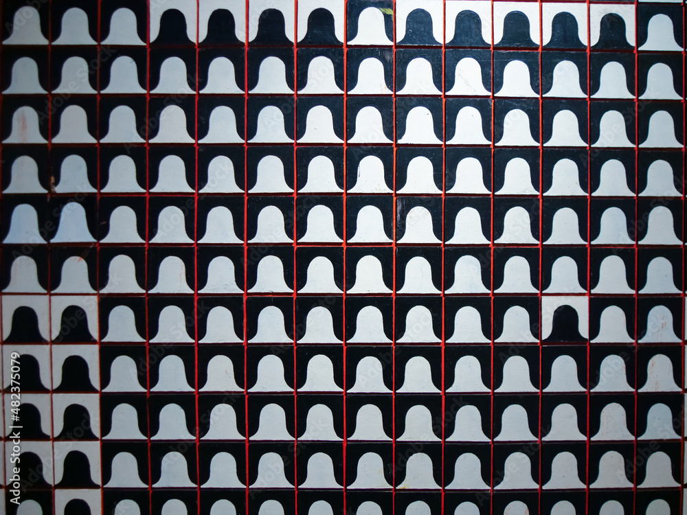Fototapeta premium Graphic images background shapes inscribed in a square 