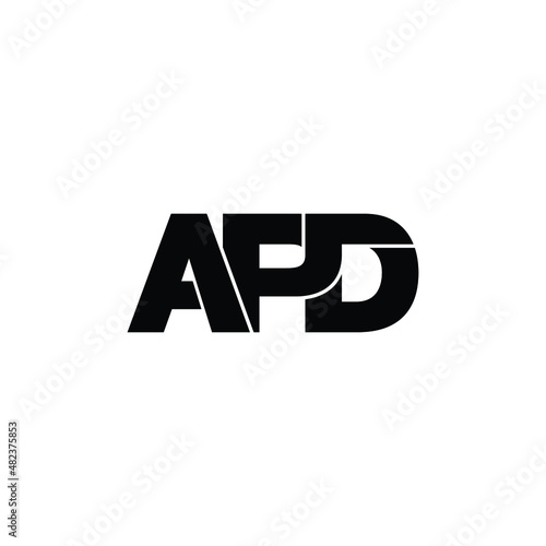 APD letter monogram logo design vector photo