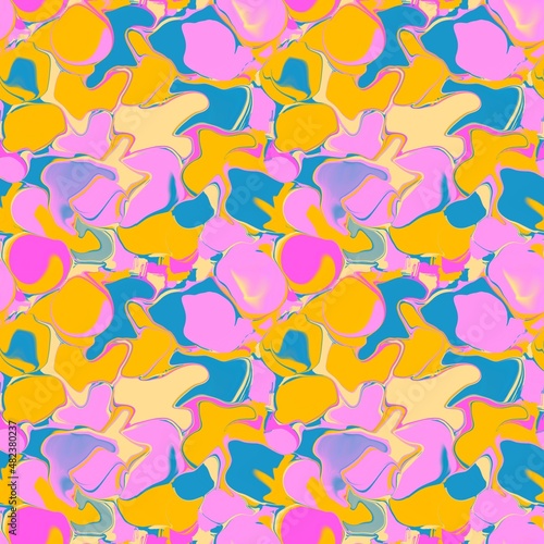  Art paint design seamless pattern.Brush ink artistic modern calligraphy print.Handdrawn trendy design with authentic and unique scrapes and scratches for a logo, cards, invitations, posters, banners