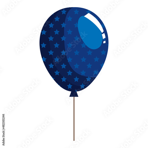 balloon helium with stars