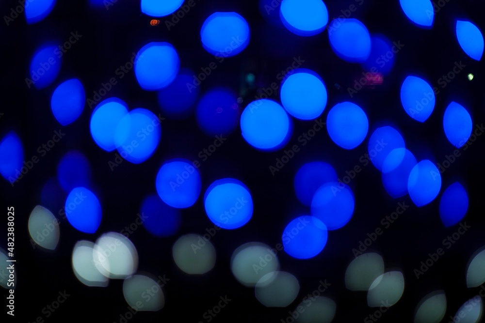Blurred lights bokeh at night. Blurred lights bokeh at night.