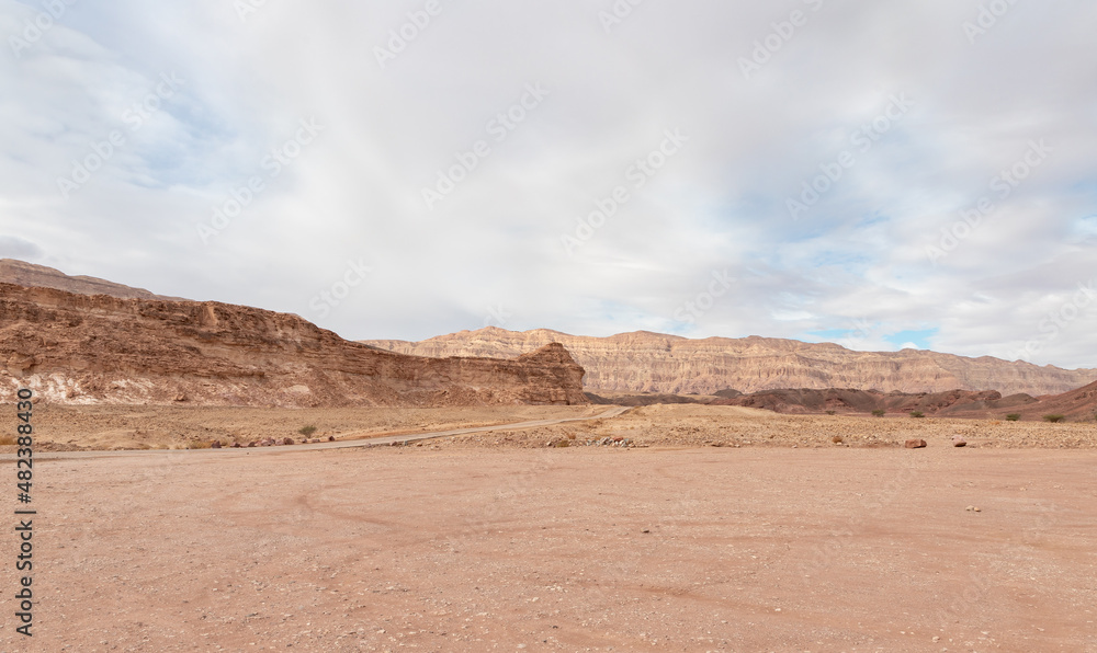 Fantastically  beautiful mountain nature in Timna National Park near Eilat, southern Israel.