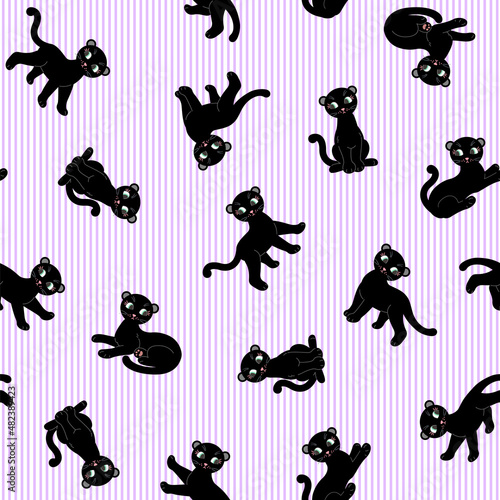 Simple and cute leopard seamless pattern 