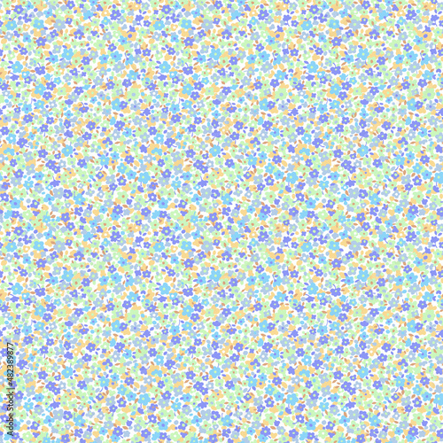 Seamless and liberty style cute floral pattern,