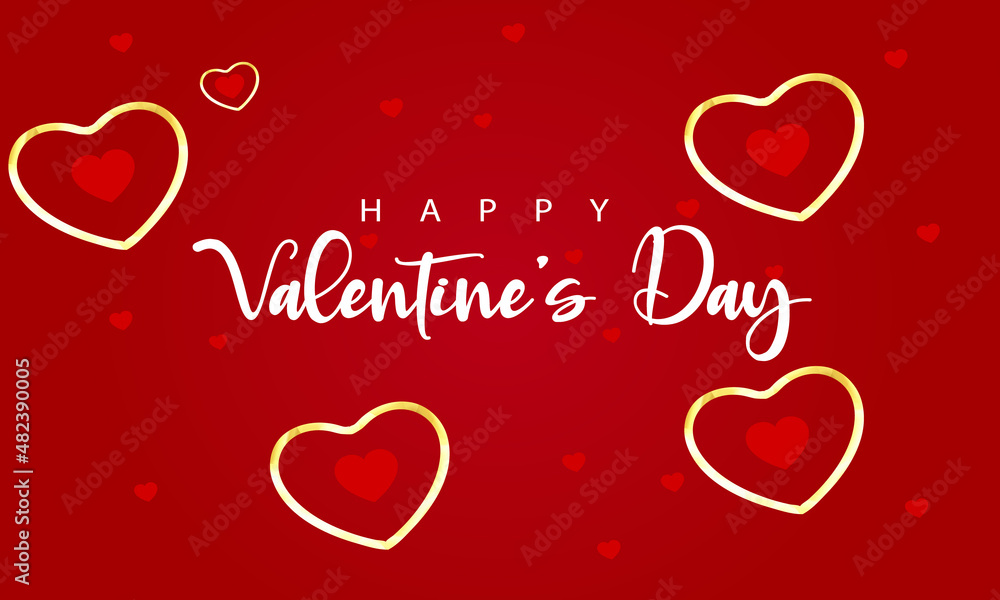 Happy valentines day background with love Shapes