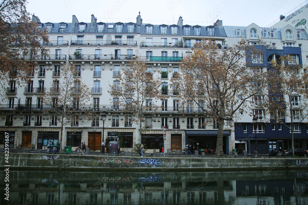 A typical district of Paris, France	