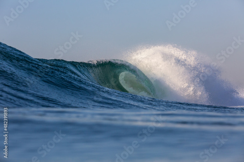 Fototapeta Naklejka Na Ścianę i Meble -  huge perfect wave crashing in the ocean