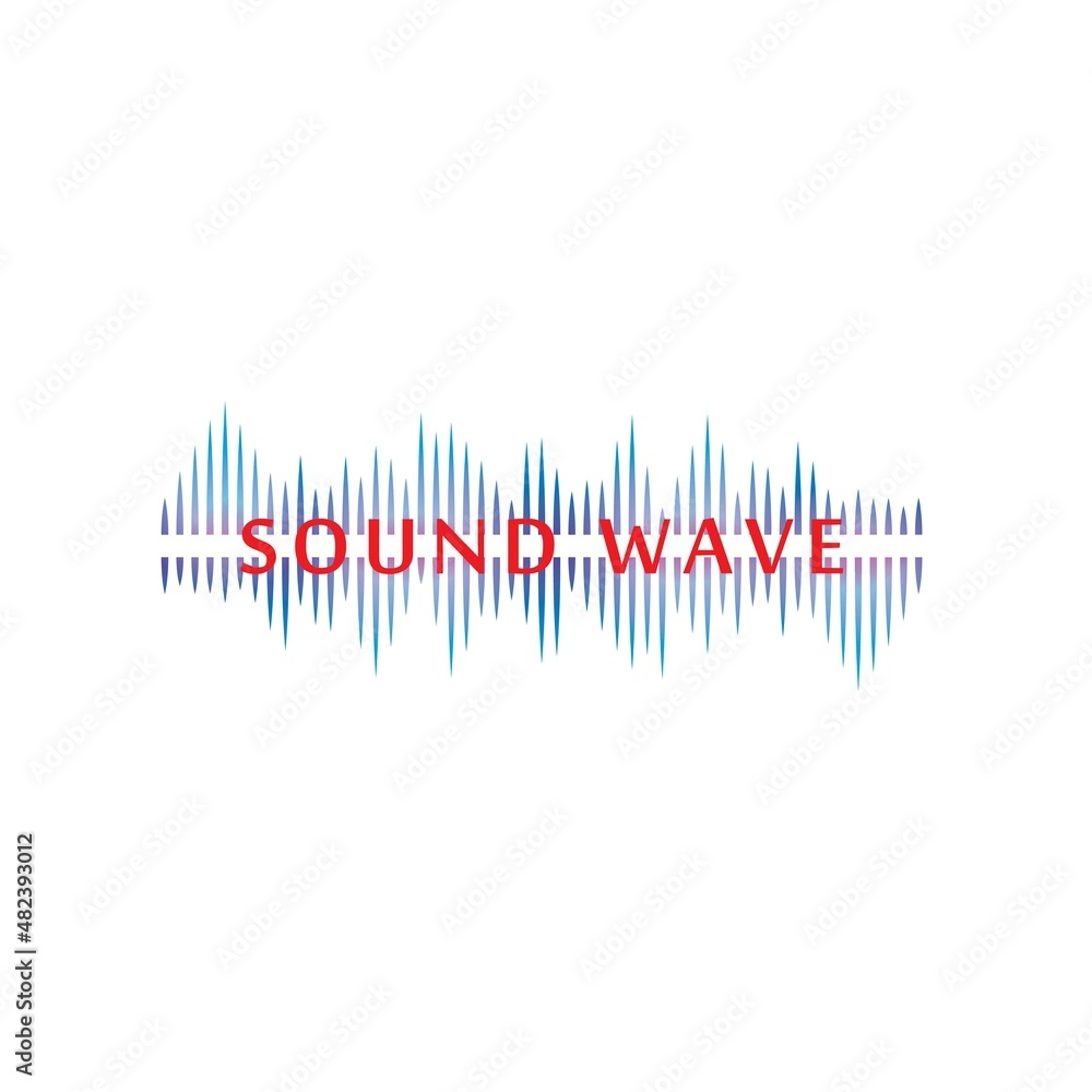 Sound waves vector illustration design Sound waves vector illustration design