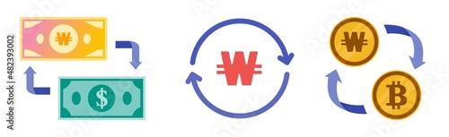 Korean Won Foreign Currency and Crypto Exchange