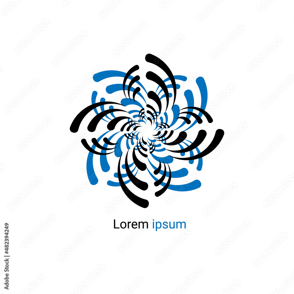 Abstract logo background. Flower. Vector Illustration Abstract logo background. Flower. Vector Illustration
