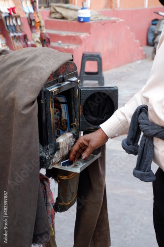 Photography Old street camera in Jaipur