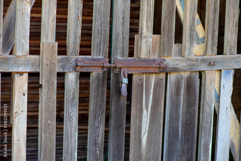 Details of an old abandoned house in ruins in Brazil, selective focus. Details of an old abandoned house in ruins in Brazil, selective focus.