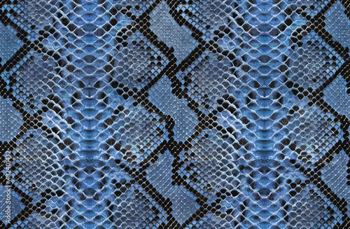 Snake skin pattern. Animal leather seamless design photo