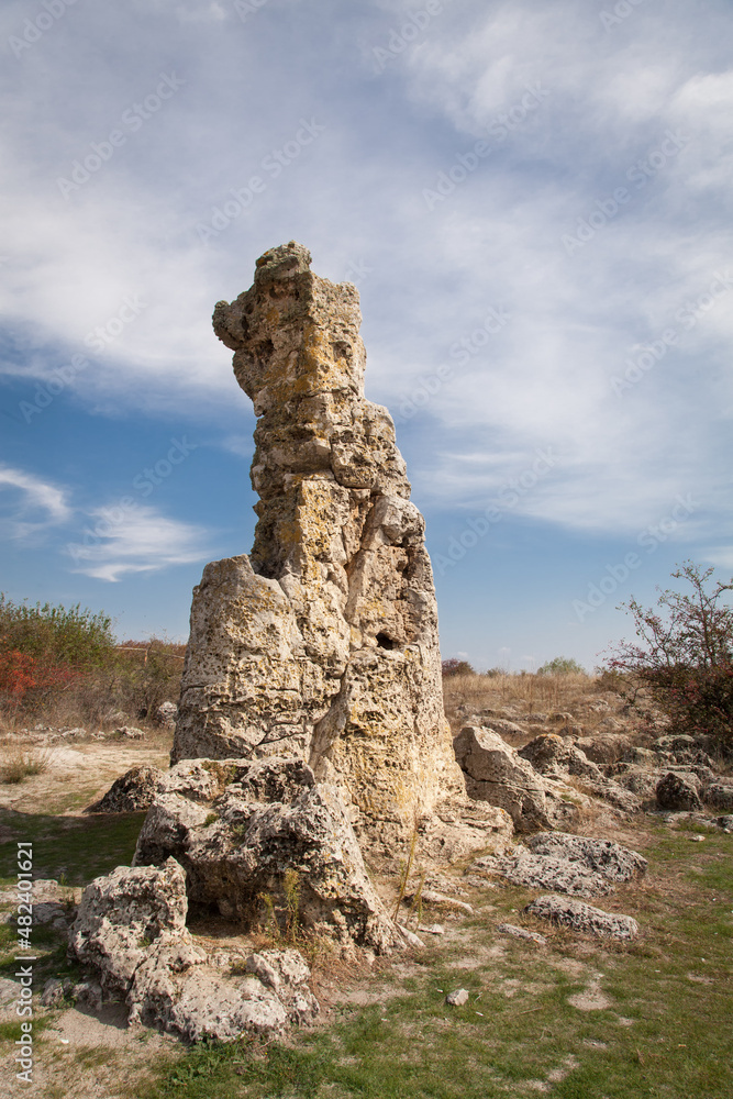 Stone Forest near Varna, Bulgaria, Pobiti kamani, rock phenomenon