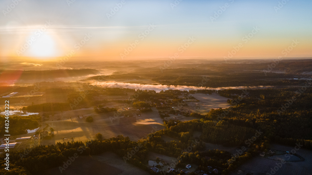 Obraz premium foggy cottage